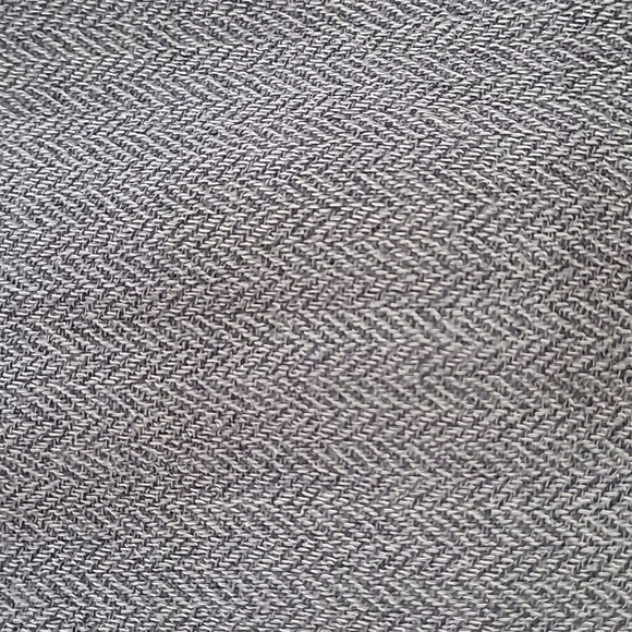 Oscar de la Renta Greyish Blue Herringbone pattern Wide-leg Trousers size 16 - Picture 6 of 11